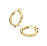 Classic Chunky Hoops in 18ct Gold Vermeil