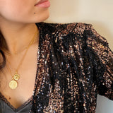Goldie Star Disc Necklace 18ct Gold Vermeil