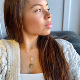 Celeste Sunray Circle Disc 18ct Gold Vermeil