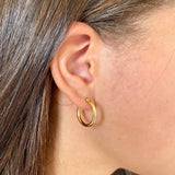 Classic Chunky Hoops in 18ct Gold Vermeil