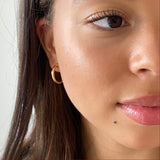 Classic Chunky Hoops in 18ct Gold Vermeil