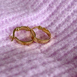 Small Chunky Hoops in 18ct Gold Vermeil