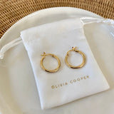 Classic Chunky Hoops in 18ct Gold Vermeil