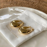 Oval Balloon Hoops in 18ct Gold Vermeil