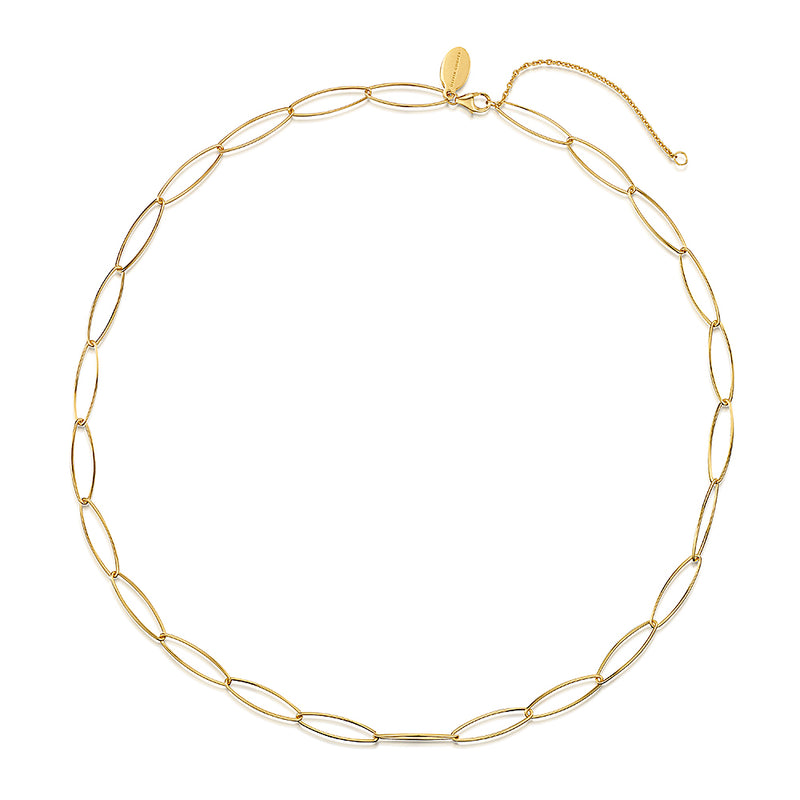 Alice Paper Clip Chain 18ct Gold Vermeil