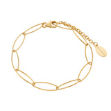 Alice Paper Clip Chain Bracelet 18ct Gold Vermeil