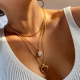 Margo Moonstone Necklace 18ct Gold Vermeil