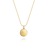 Goldie Star Disc Necklace 18ct Gold Vermeil