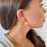 Oval Balloon Hoops in 18ct Gold Vermeil