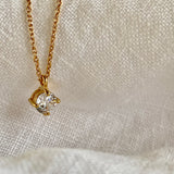 Isabel Solitaire Necklace 18ct Gold Vermeil
