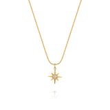 Lennox Crystal Star Necklace 18ct Gold Vermeil