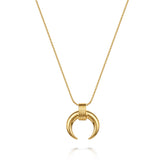 Luna Tusk Necklace 18ct Gold Vermeil