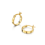 Small Chunky Hoops in 18ct Gold Vermeil